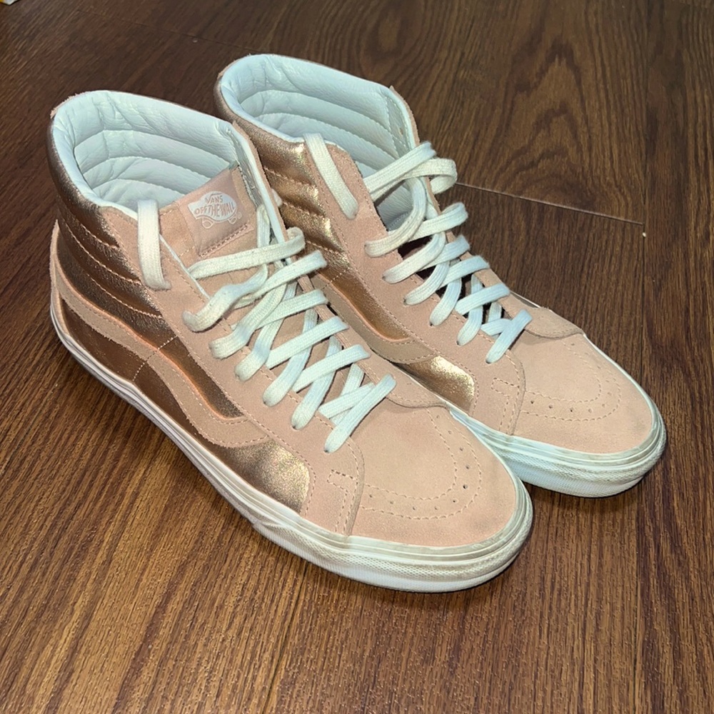 Vans rose gold high-tops sk8-Hi